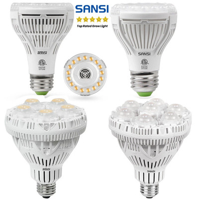 SANSI LED Grow Light Bulb 36W 40W Full Spectrum E26 Indoor Plants Seedlings Lamp