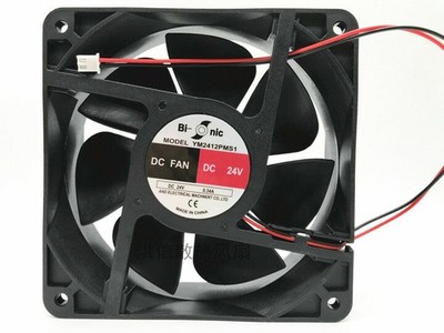 1PC Bi-onic YM2412PMS1 12038 DC24V 0.34A 12CM axial flow cooling fan #