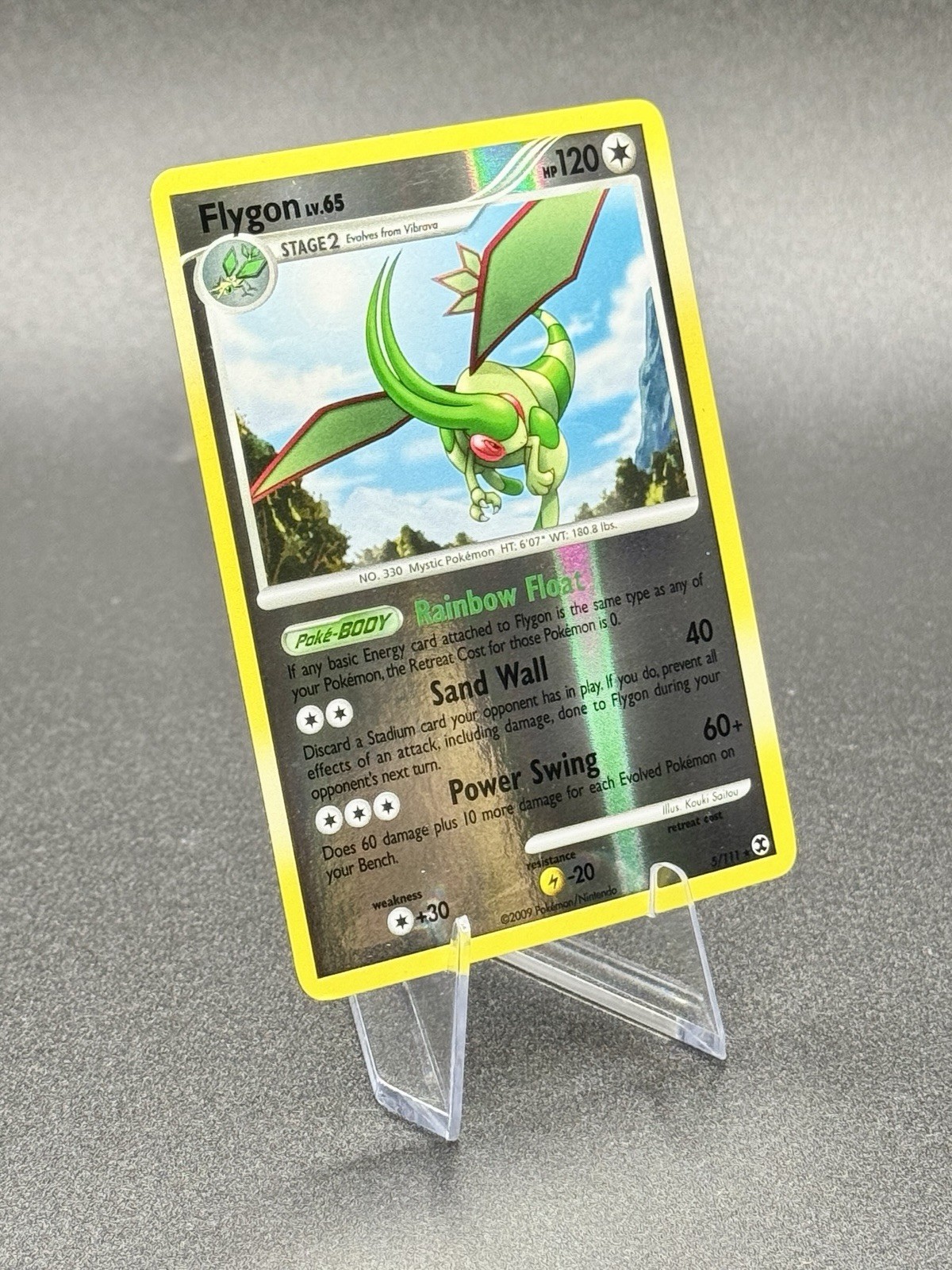 Flygon 5/111 Reverse Holo Pokemon Rising Rivals Holo Rare Vintage Near Mint