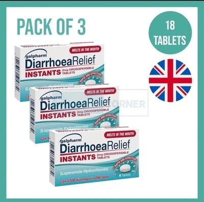 18 Tablets GENERIC - Imodium Instants Relief From Diarrhoea