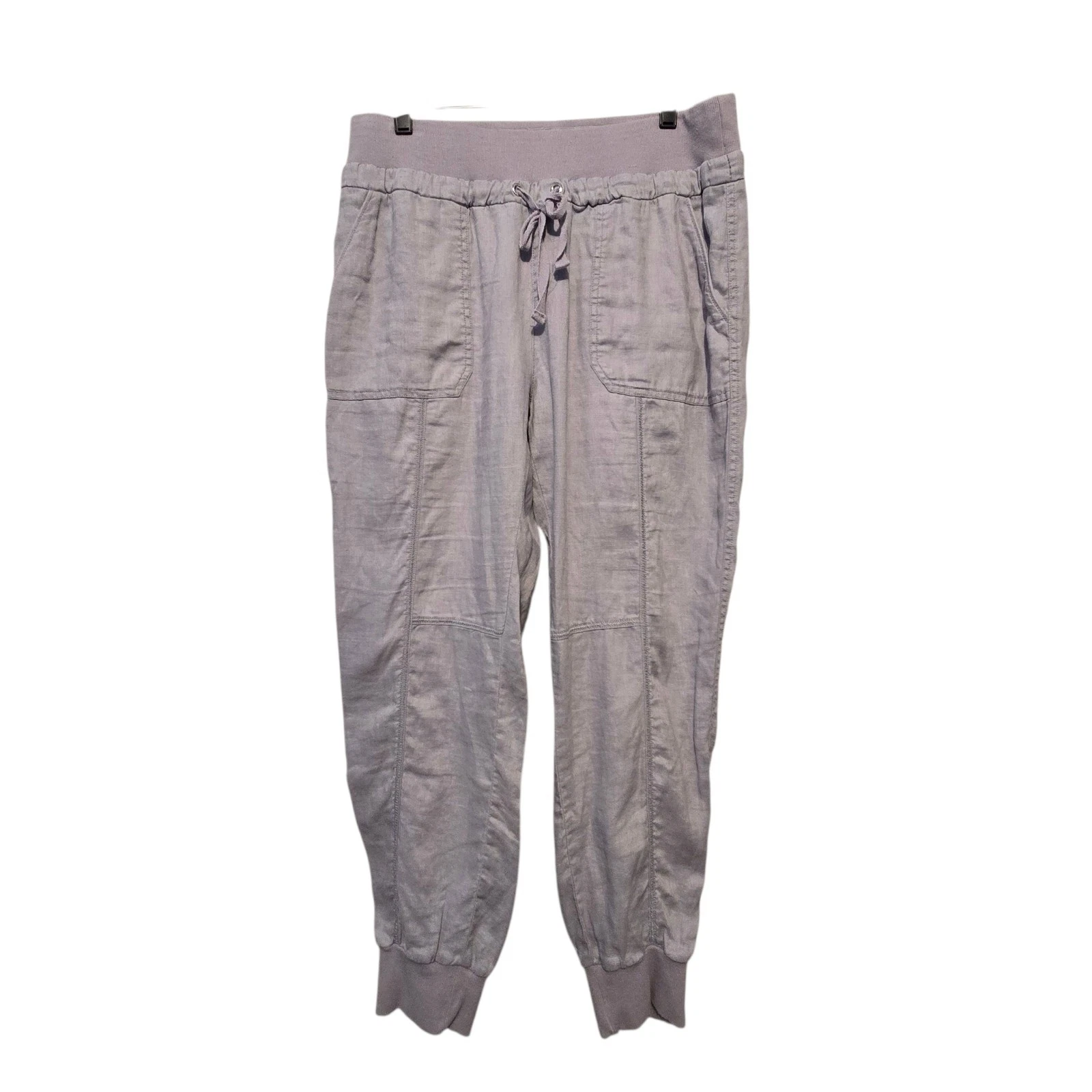 Calvin Klein Performance Quick Dry Jogger Pants Women MED Linen Lagenlook Beach