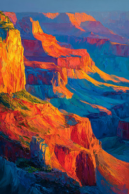 Grand Canyon United States 24x36 Giclée Art Print Ltd 1/25 Signed COA Romble V10