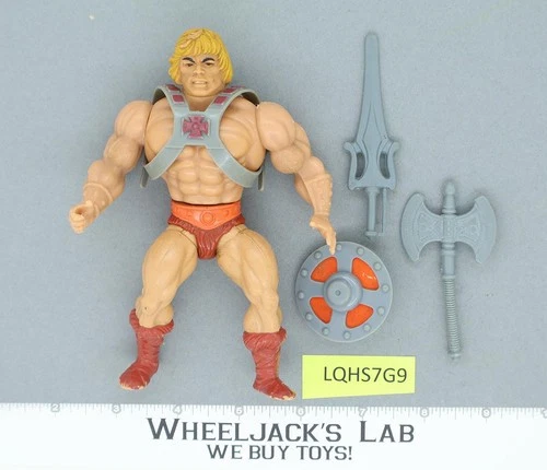 He-Man 100% Complete Masters of the Universe MOTU 1982 Mattel Vintage Figure