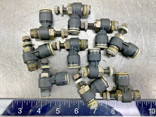 Festo Valve 3/8"X1/4" npt 0.3-10 Bar Flow Control Push to Connect  Lot of (10)
