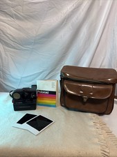 Polaroid SX-70 Sonar OneStep Land Camera w/ Case Manual Film Vintage