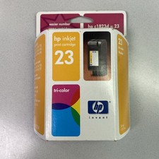 HP 23 Tri-Color Genuine Printer Ink Cartridge New Sealed EXP 2002