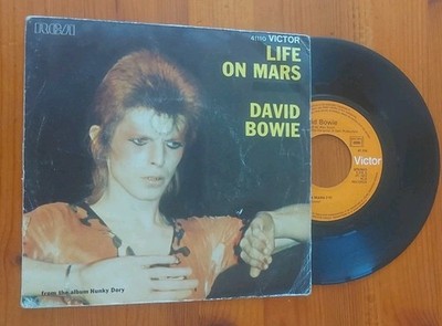 David Bowie    Life On Mars - Vinyl 7   45T - 1973 - (41110) NM / VG+