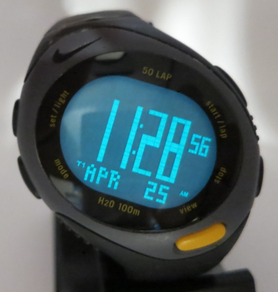 Vintage Nike Triax Bowerman Series Black Digital Watch - WR0083