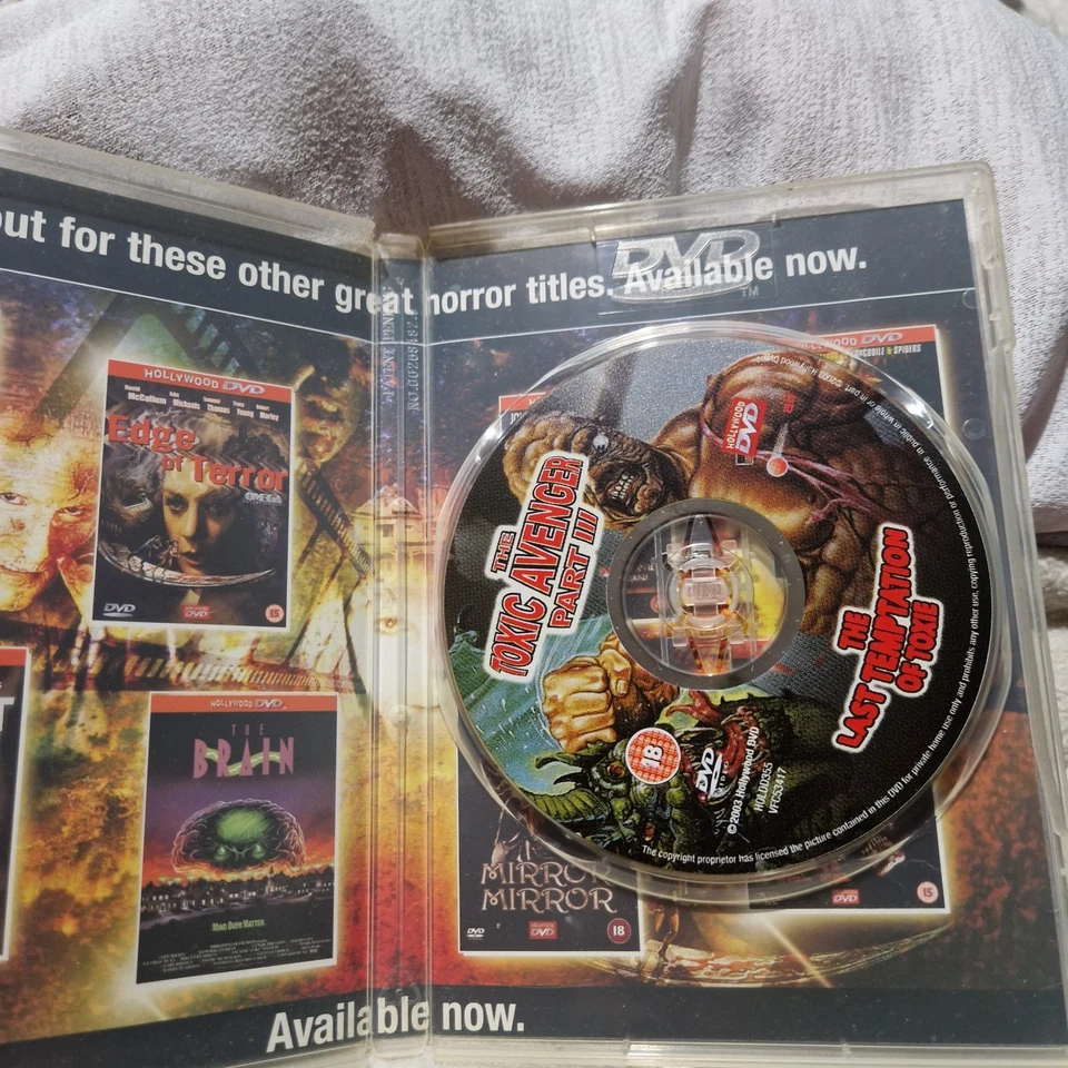 THE TOXIC AVENGER PART 3 LAST TEMPTATION OF TOXIE DVD (2003) - Image 3 of 4