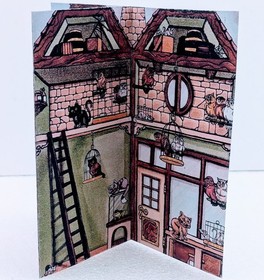 Lego 4723, Diagon Alley Shops Cardboard Backdrop, color reprint, Harry Potter