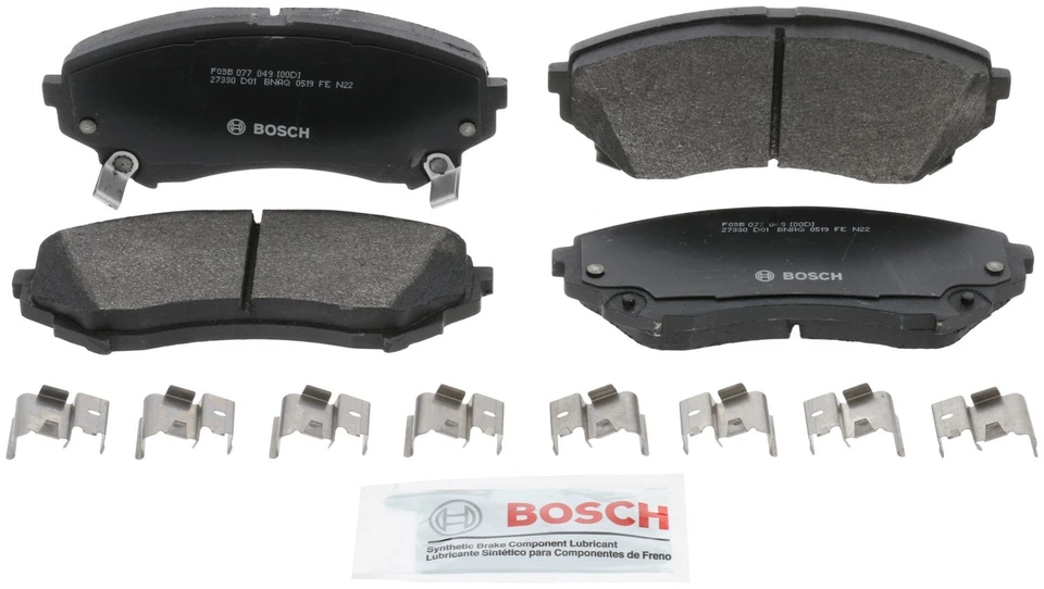 Kit de pastillas de freno y rotor semimetálicos Bosch QuietCast para Cadillac CTS 09-13 Foto 2 de 4