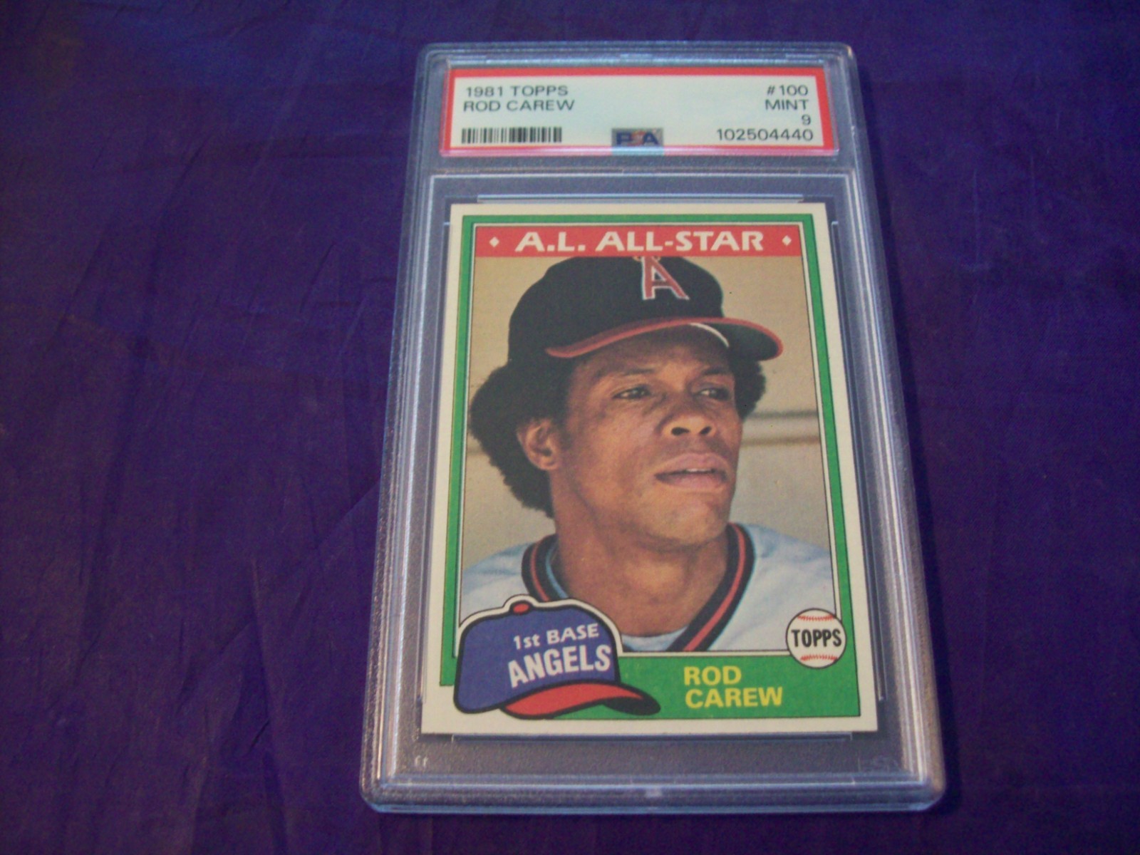1981 TOPPS #100 ROD CAREW PSA 9