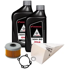 Tusk 4-Stroke Oil Change Kit Pro-Honda GN4 10W-30 For Honda Rebel 300 CMX300