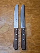 Two ( 2 ) Victorinox Switzerland 40004 5" STEAK / UTILITY KNIFE