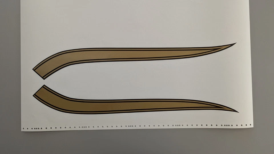 Calcomanías a rayas de tanque de gasolina Honda CB450K 1969-1972 Foto 2 de 4