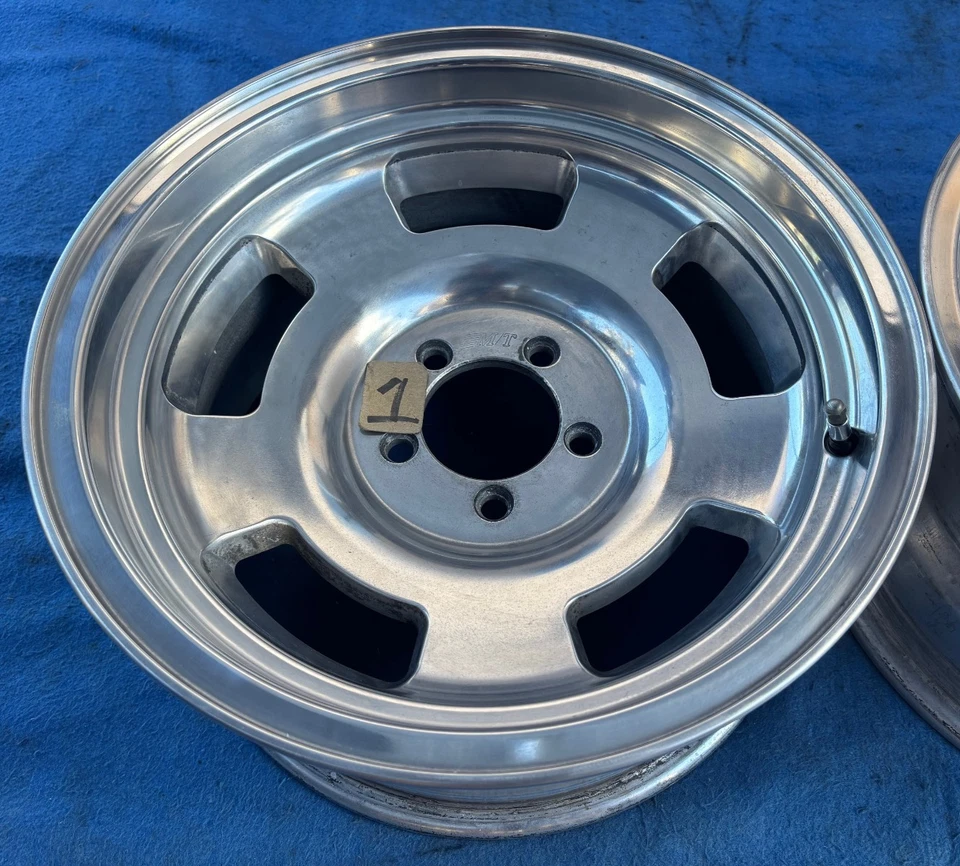 (2) 16" Mickey Thompson Challenger Rare Vintage Wheels 16x8 Rims 5x4.5 Ford PAIR Foto 4 de 4