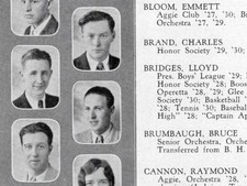 Actor LLOYD BRIDGES 1930's High School Yearbook ~ High Noon Lone Wolf Sea Hunt +