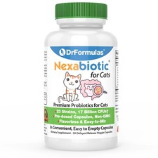 DrFormulas NEW FORMULA Premium Probiotics for Cats L. reuteri stomach health