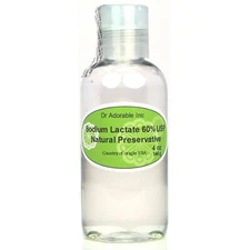 Sodium Lactate 60% USP Natural Preservative 2 oz up to Gallon You Pick Size