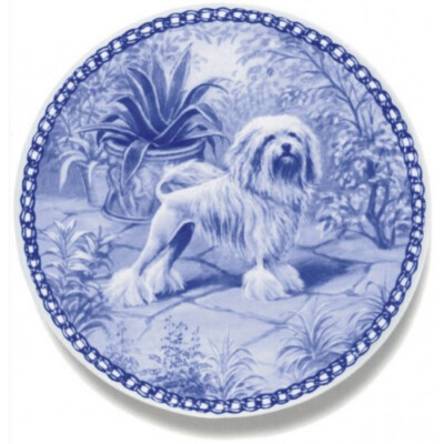 löwchen  Porzellan teller figur hund levken dish dog plates little lion