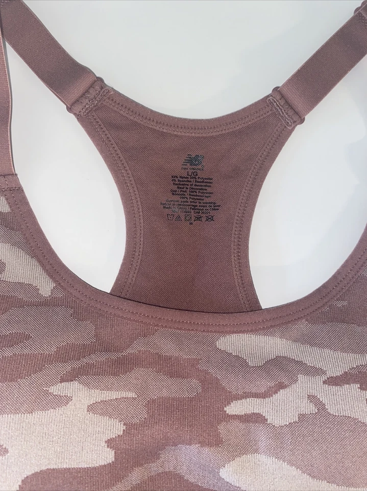 Sujetador deportivo para mujer NEW BALANCE ~ IMPACTO MEDIO ~ Estilo 116718 ~ ÓXIDO OSCURO ~ TODAS LAS TALLAS Foto 3 de 4