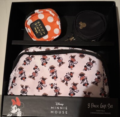 Disney Minnie Mouse Bioworld Black Waist Belt Bag/Fanny Pack & Coin Pouches NEW