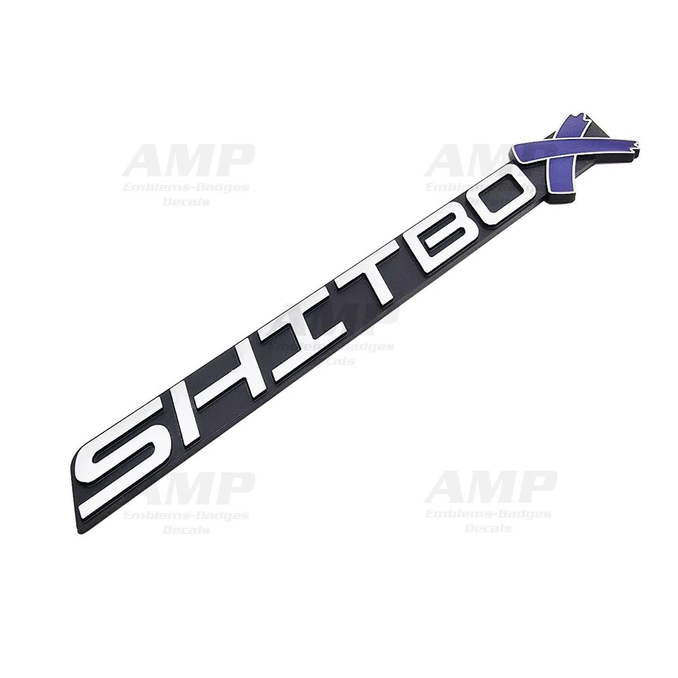Para SHITBOX LSX Emblema 3D Guardabarros Coche Insignia Calcomanía Camión Cromo Respaldo FIJO 3M Foto 2 de 2