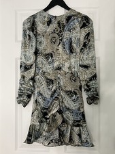 NEW Size S Zara Paisley Pattern Dress