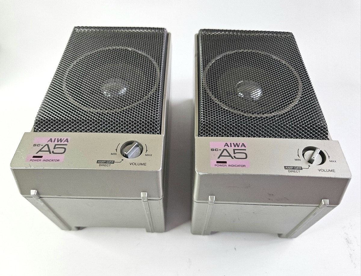 AIWA SC-A5 Power Booster Speakers for Walkman, Portable Players