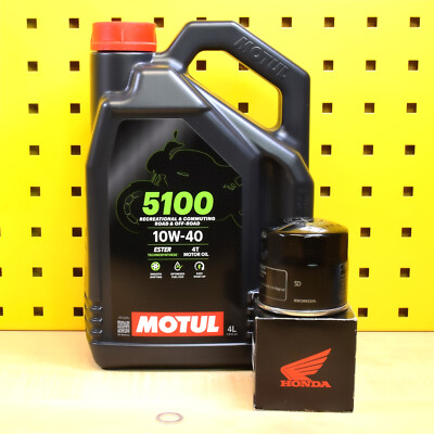 Serviceset Original Ölfilter Öl Motul 5100 10w40 Für: Honda CB 600 F / S Hornet