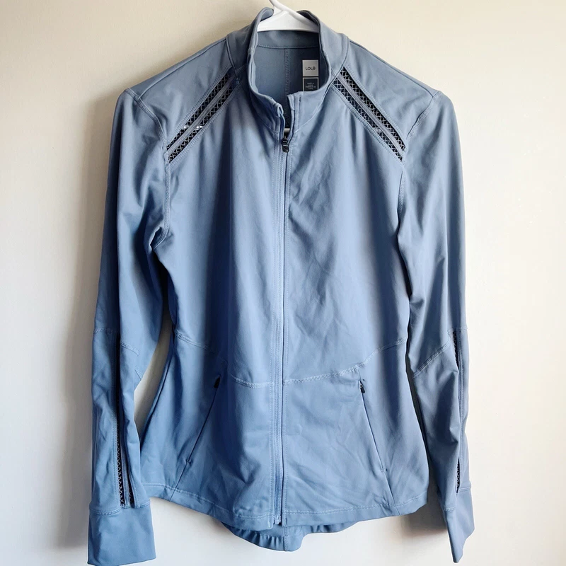 lole thumbhole zipper active athletic jacket
