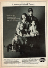 1969 Vintage Print Ad Texaco A message to Jack Benny Ken Murphys Family Dog