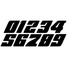 Motocross Racing Numbers Vinyl Decal V3 MX Dirt Bike Rally SX Sticker 1-3 Digits