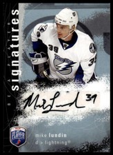 2007-08 Upper Deck Be a Player #S-ML Mike Lundin Signatures