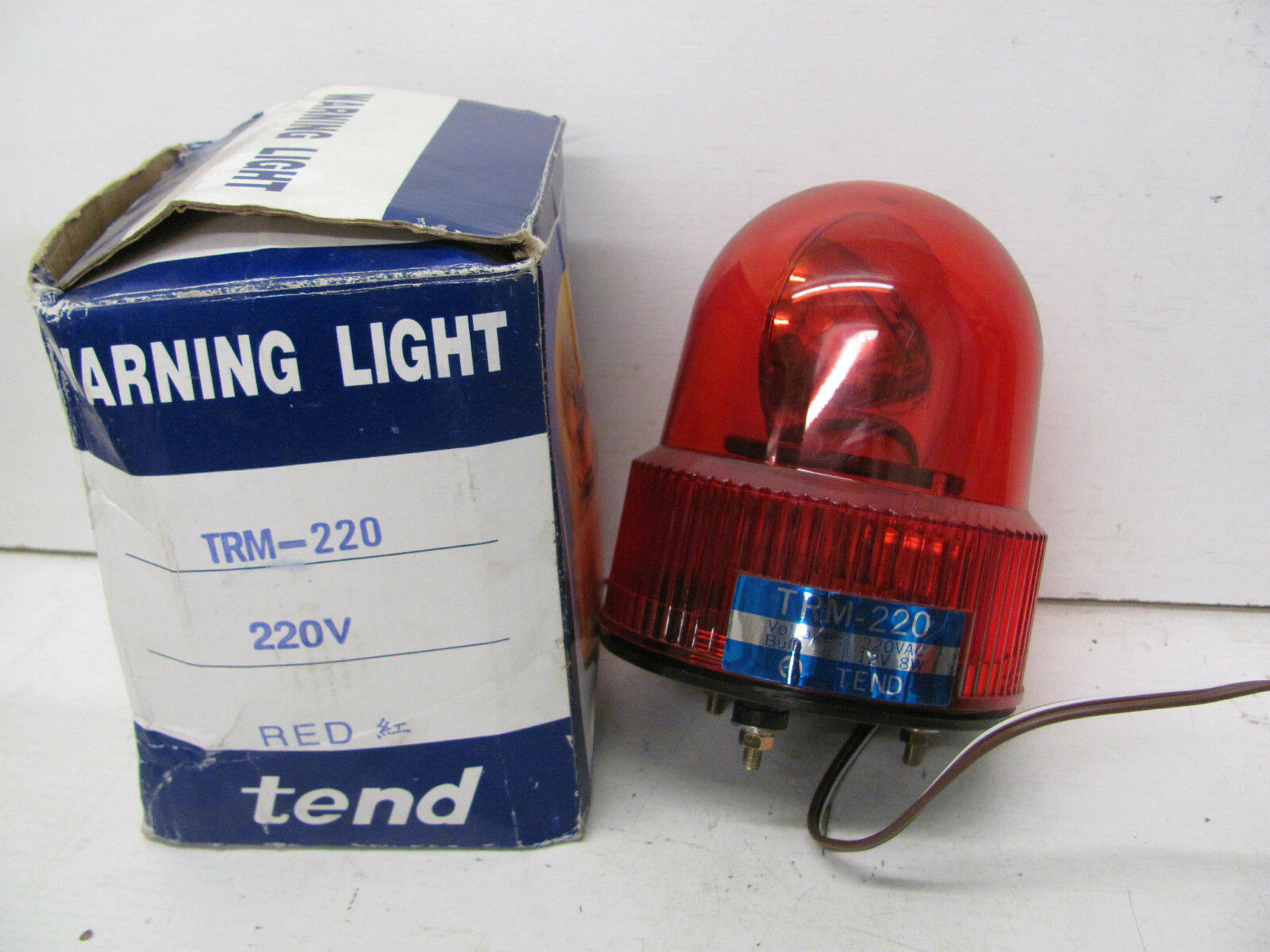 TEND WARNING LIGHT TRM220 220VAC 12V 8W BULB RED NEW(OTHER) eBay