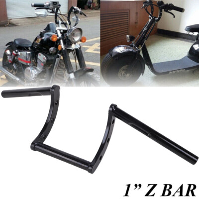 Motorcycle 1'' INCH Handlebars Z Bar Drag Bars For Yamaha Suzuki Honda Harley US