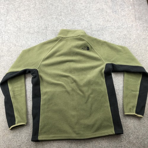 Vintage The North Face Jacket Men Large Green Zip Fleece Outdoors Embroidered - Picture 7 of 9