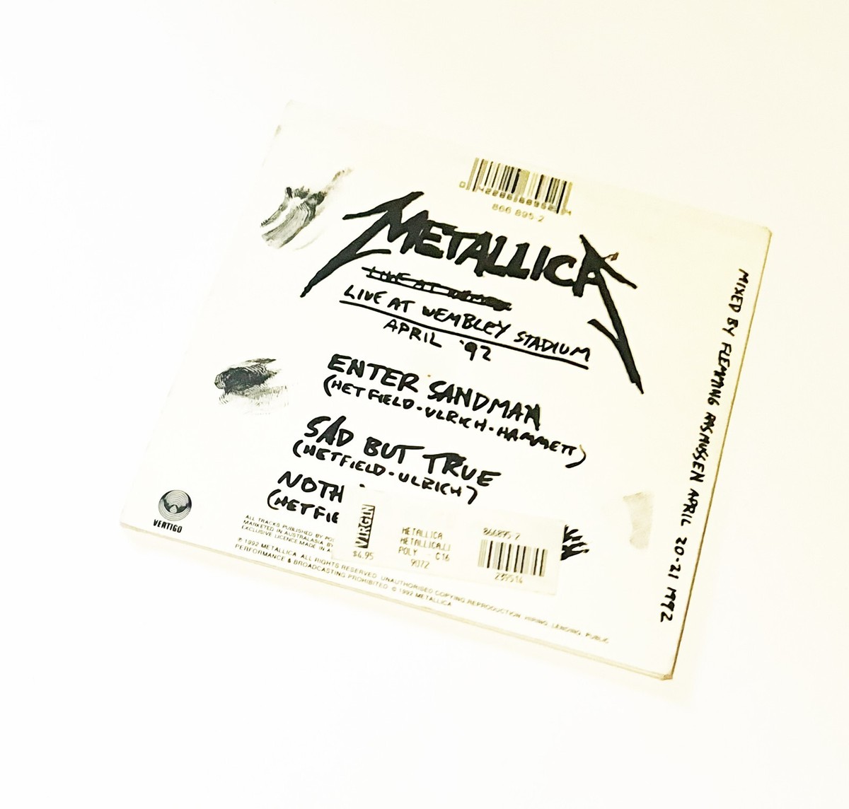 METALLICA Nothing Else Matters Live At Wembley Stadium 1992 Aussie
