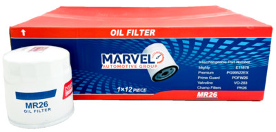 Marvel Synthetic Oil Filter MR26 (89017527) for Chevy Silverado 2500 HD-12pc
