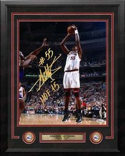 Dikembe Mutombo v Shaq Philadelphia 76ers Autograph Signed Framed HOF Photo JSA
