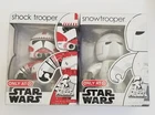 Lot Of 2 Star Wars Mighty Mugg Shock Trooper And Snow Trooper Figures Box Wear