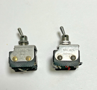 Vintage Lot of 2 HONEYWELL Micro Toggle Switch 6AT501-T 8620