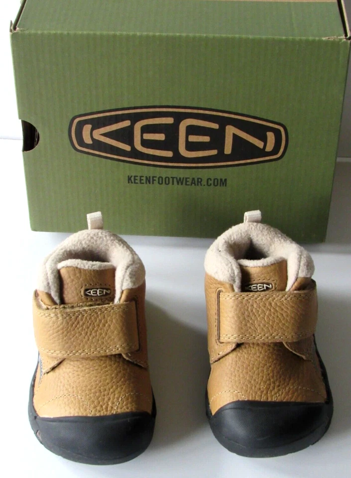 Keen Toddler Boy sz 5 Beige Touch-Fasten Insulated Fleece Waterproof Ankle Boots - Image 3 of 4