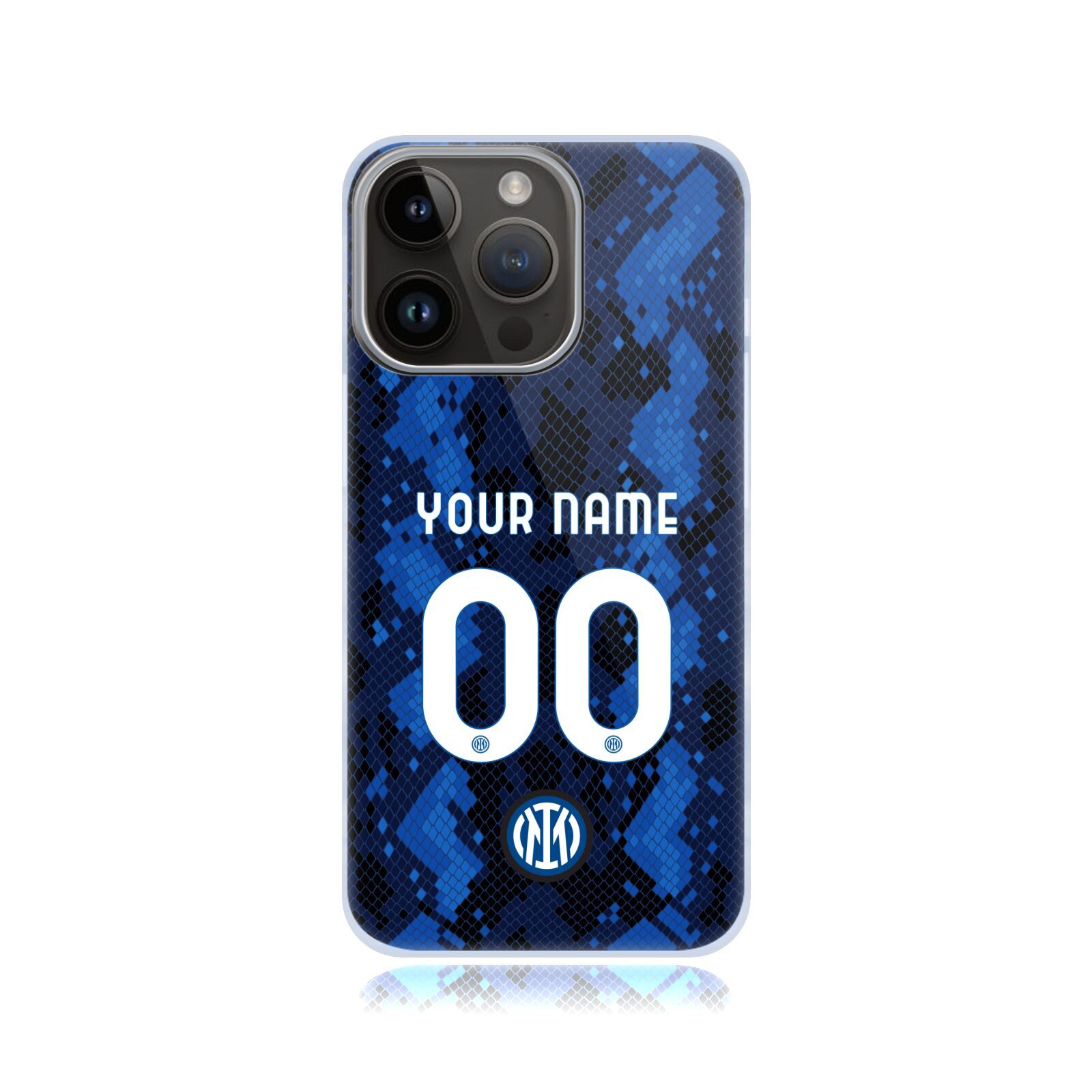 CUSTOM PERSONALIZED INTER MILAN 2021/22 CREST KIT CASE FOR APPLE iPHONE PHONES