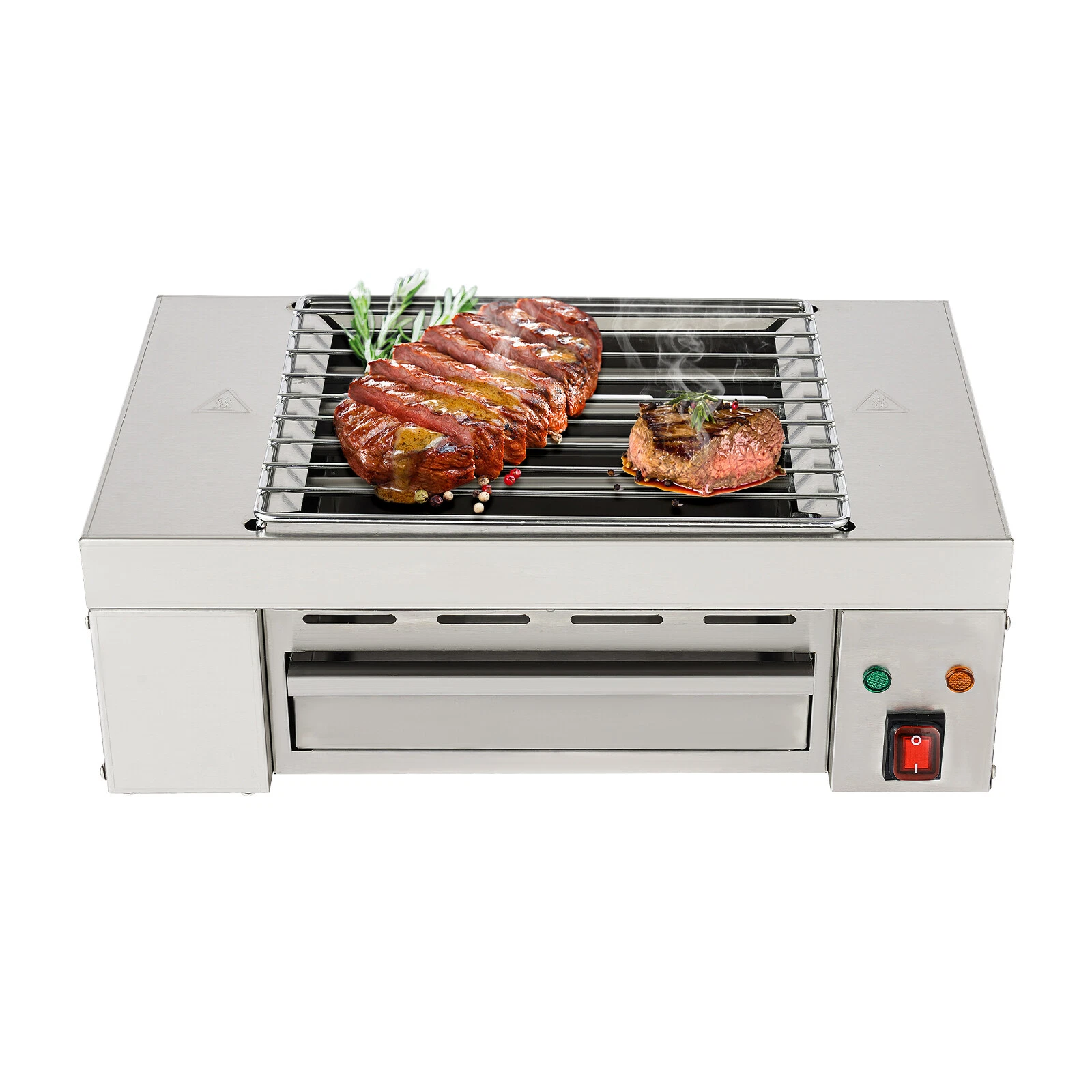 1500W Electric Countertop Griddle Grill BBQ Flat Plate For Commercial 110V US