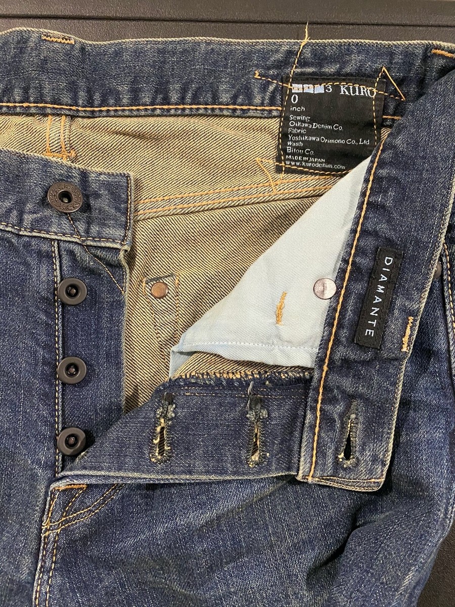 Kuro diamante vintage jeans, $450+ made in Japan KURO Okayama