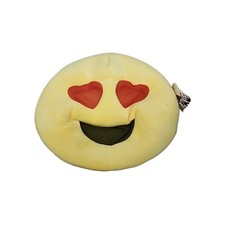Emojination Plush Mask Smiley Heart Eyes Full Head Mask Warm Accessory