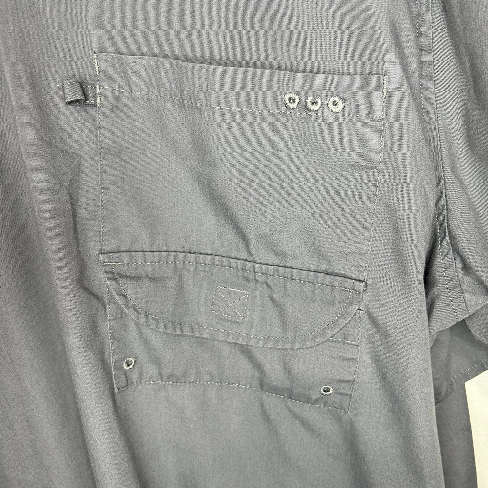 Blusa Landau Platinum masculina cinza bolso no peito ventilada traseira tamanho 2XL - Imagem 4 de 4