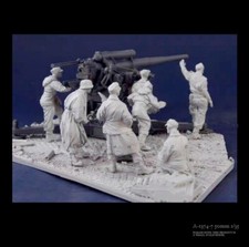 1:35 50mm resin figure model 7 European Artillery Soldiers in WW II Unassembled