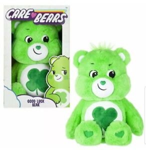 New 2020 Care Bears 14" Good Luck Bear Plush Collectible Lovable Huggable New 2020 Care Bears 14" Good Luck Bear Plush Collectible Lovable Huggable